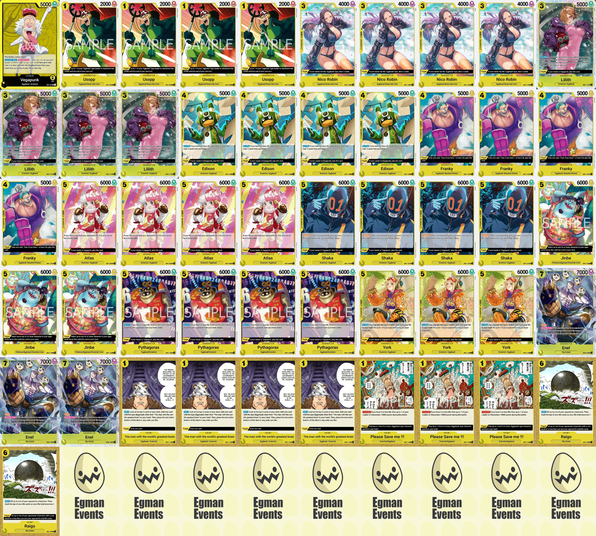 Yellow Vegapunk Deck
